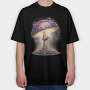 Magic Mushroom Glow, Tricou Oversize Barbati (Unisex)