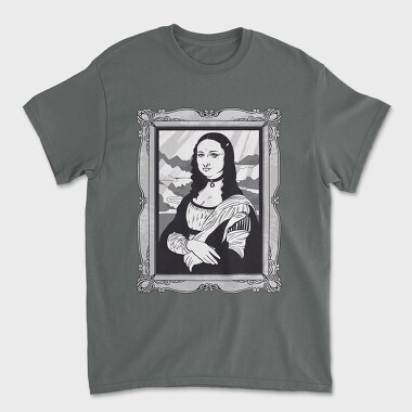 Gothic Mona Lisa, Tricou Barbati (Unisex)