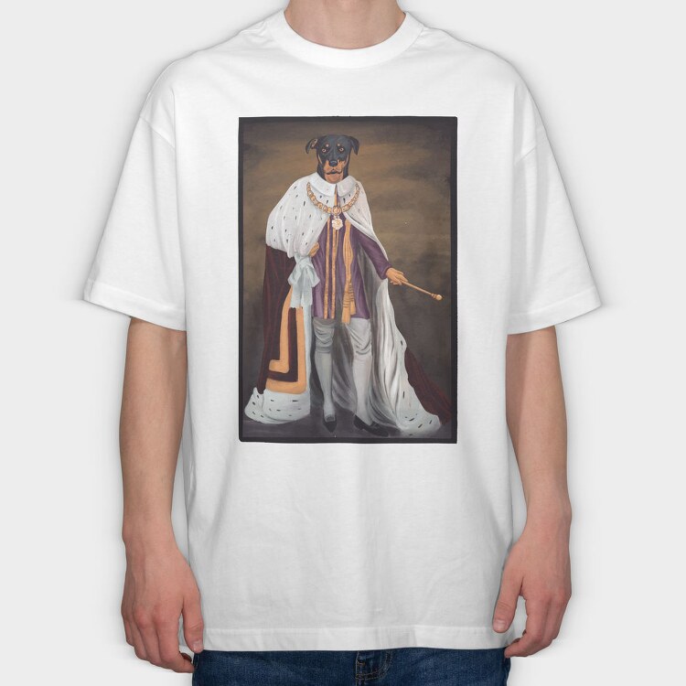Royal Dog, Tricou Oversize Barbati (Unisex)