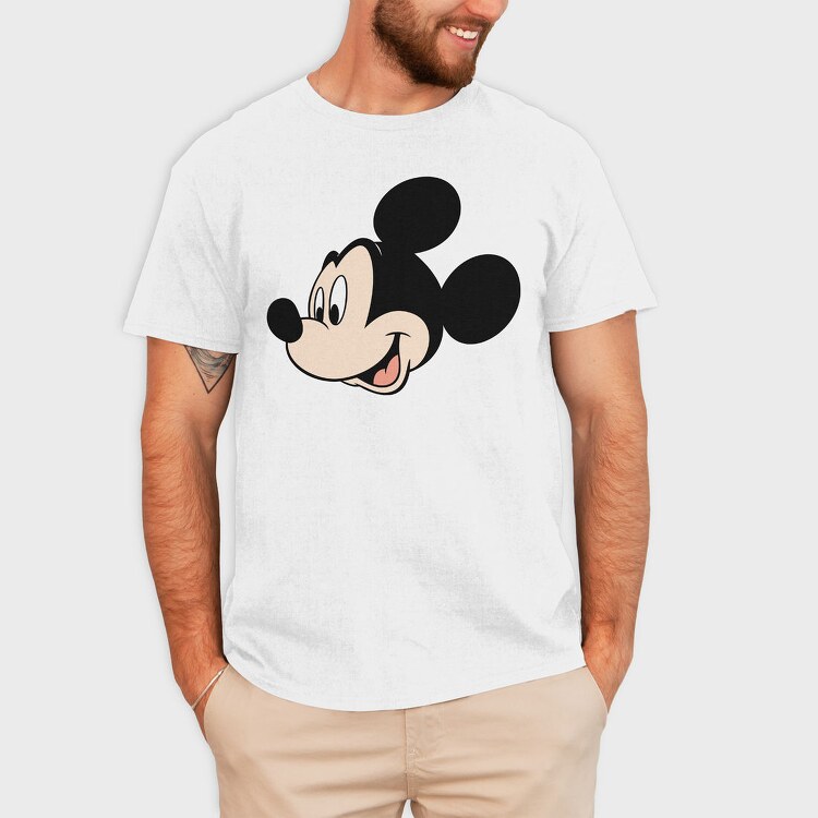 Mickey Mouse Smile, Tricou Barbati (Unisex)