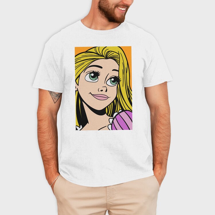 Pop Art Girl, Tricou Barbati (Unisex)