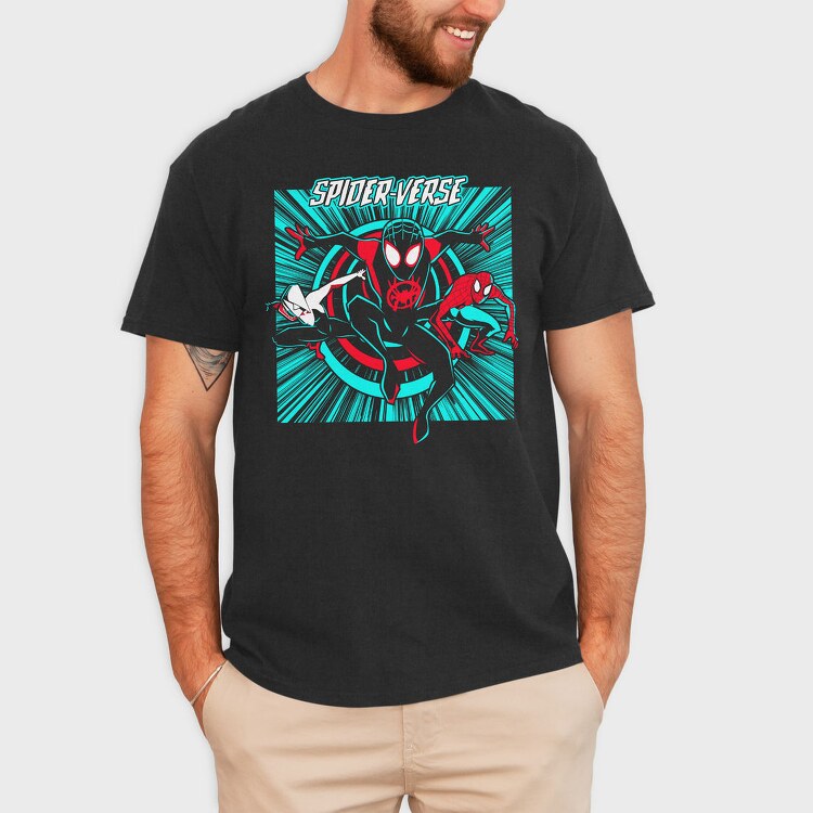 Spiderverse Burst, Tricou Barbati (Unisex)