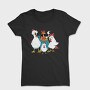 Rooster Cartoon Chickens, Tricou Femei