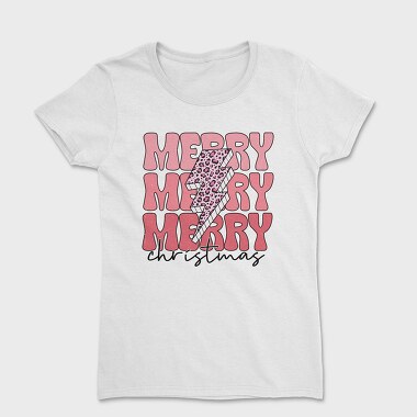 Merry Christmas Sleigh, Tricou Femei