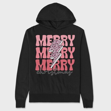 Merry Christmas Sleigh, Hanorac Oversize Barbati (Unisex)
