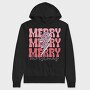 Merry Christmas Sleigh, Hanorac Oversize Barbati (Unisex)