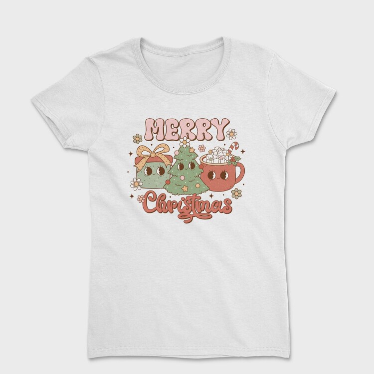 Merry Christmas Tree Cup, Tricou Femei