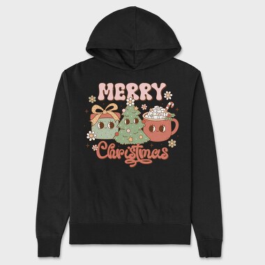 Merry Christmas Tree Cup, Hanorac Oversize Barbati (Unisex)