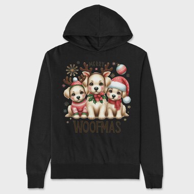 Merry Woofmas, Hanorac Oversize Barbati (Unisex)