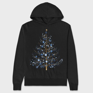 Minimalist Christmas Tree, Hanorac Oversize Barbati (Unisex)