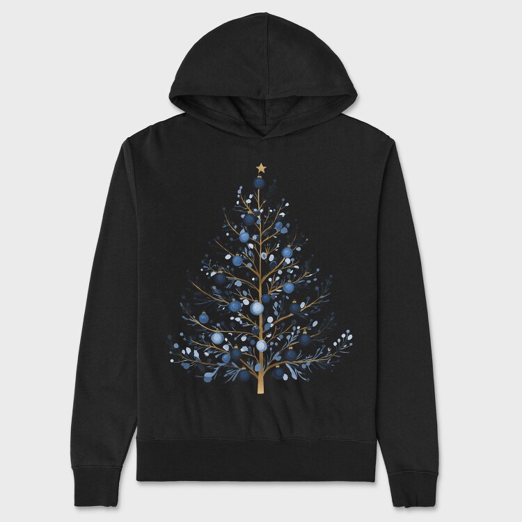 Minimalist Christmas Tree, Hanorac Oversize Barbati (Unisex)