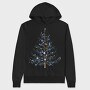 Minimalist Christmas Tree, Hanorac Oversize Barbati (Unisex)