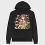 Mom And Baby Flower Bond, Hanorac Oversize Barbati (Unisex)