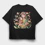 Mom And Baby Flower Bond, Tricou Oversize Barbati (Unisex)