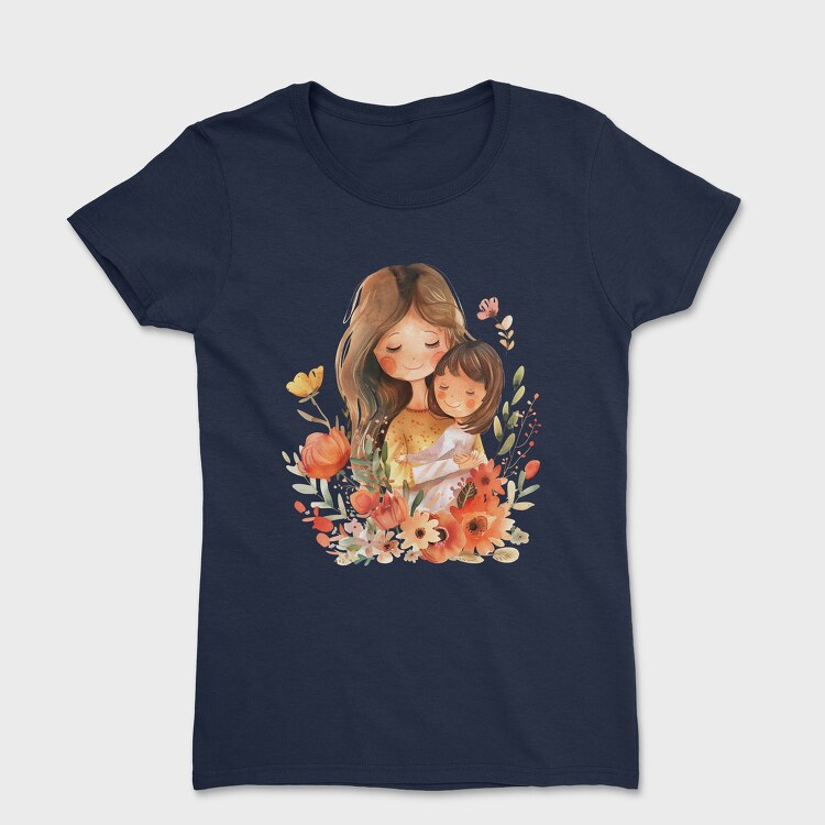 Mommy And Baby Flowers, Tricou Femei