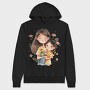 Mommy And Blossom Tenderness, Hanorac Oversize Barbati (Unisex)