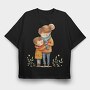 Mommy Baby Bonding, Tricou Oversize Barbati (Unisex)