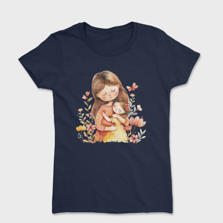 Mommy Baby Flower Crown, Tricou Femei