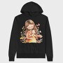 Mommy Baby Flower Crown, Hanorac Oversize Barbati (Unisex)