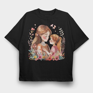 Mommy Butterfly Flower, Tricou Oversize Barbati (Unisex)