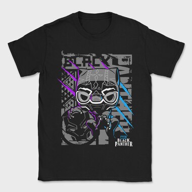 Black Panther Mask 2, Tricou Barbati (Unisex)