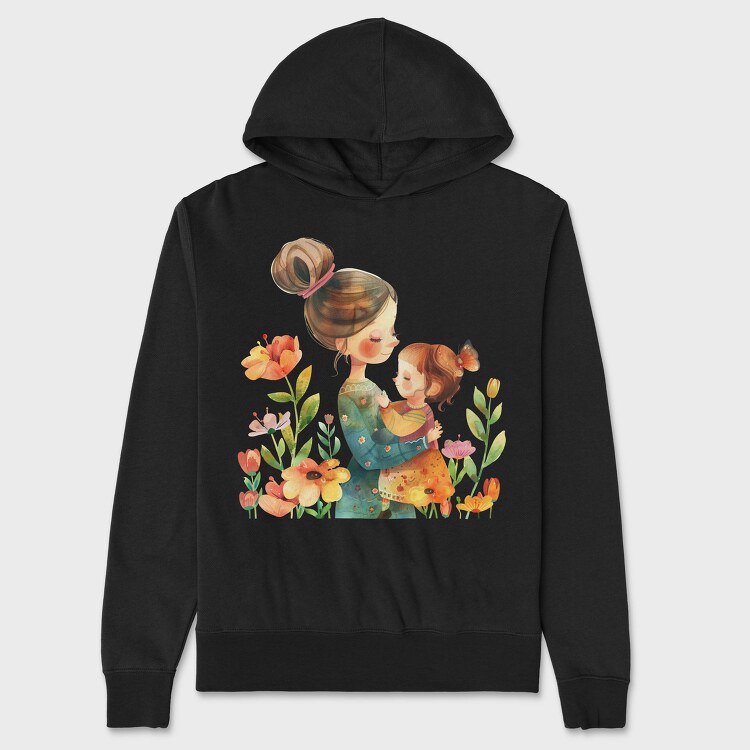 Mommy Butterfly Love, Hanorac Oversize Barbati (Unisex)