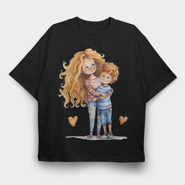 Mommy Butterfly Moonlight, Tricou Oversize Barbati (Unisex)