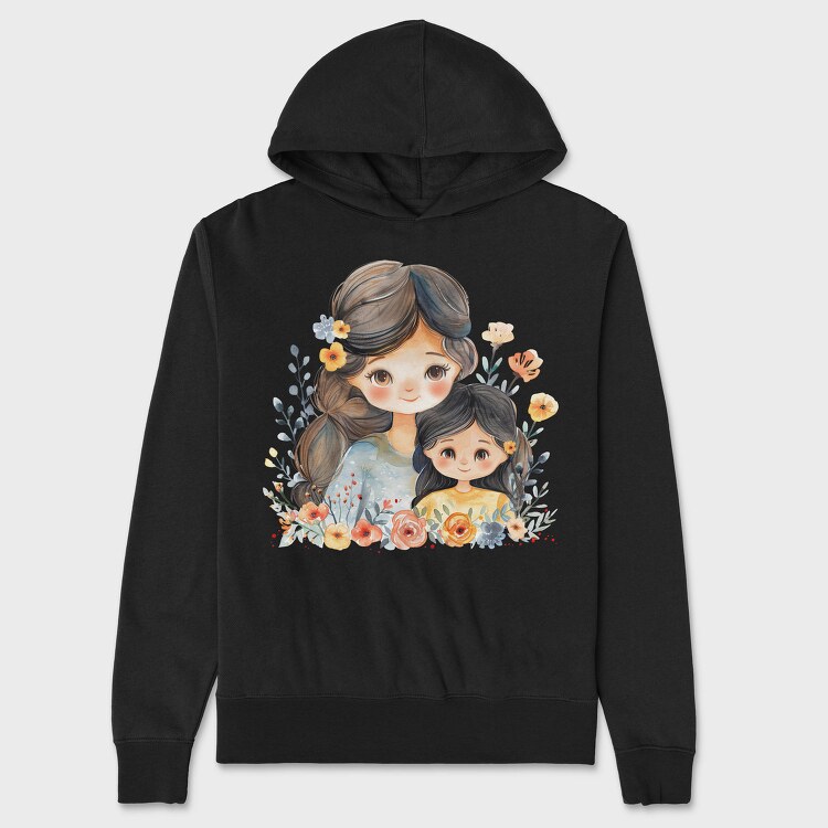 Mommy Flower Bond, Hanorac Oversize Barbati (Unisex)