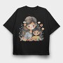 Mommy Flower Bond, Tricou Oversize Barbati (Unisex)