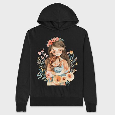 Mommy Flower Bonding, Hanorac Oversize Barbati (Unisex)