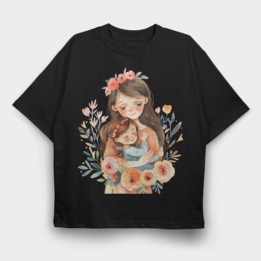 Mommy Flower Bonding, Tricou Oversize Barbati (Unisex)