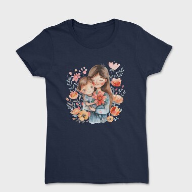 Mommy Flower Cuddle, Tricou Femei