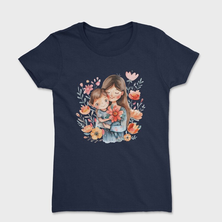 Mommy Flower Cuddle, Tricou Femei