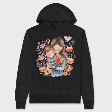 Mommy Flower Cuddle, Hanorac Oversize Barbati (Unisex)