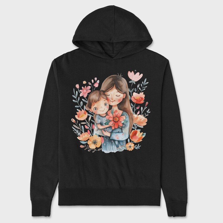 Mommy Flower Cuddle, Hanorac Oversize Barbati (Unisex)