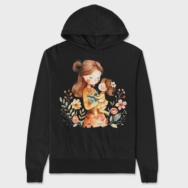 Mommy Flower Day, Hanorac Oversize Barbati (Unisex)