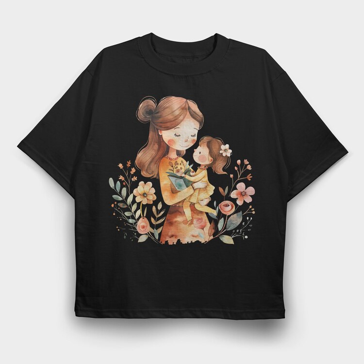 Mommy Flower Day, Tricou Oversize Barbati (Unisex)