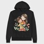 Mommy Flower Hug, Hanorac Oversize Barbati (Unisex)