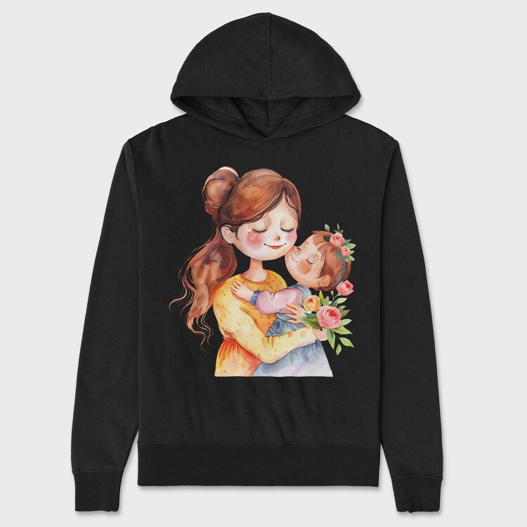 Mommy Flower Hugger, Hanorac Oversize Barbati (Unisex)