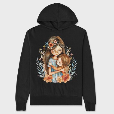 Mommys Cuddle Flower Crown, Hanorac Oversize Barbati (Unisex)