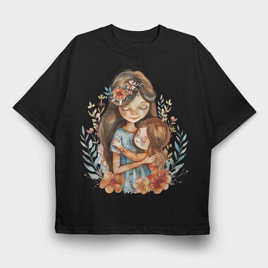 Mommys Cuddle Flower Crown, Tricou Oversize Barbati (Unisex)