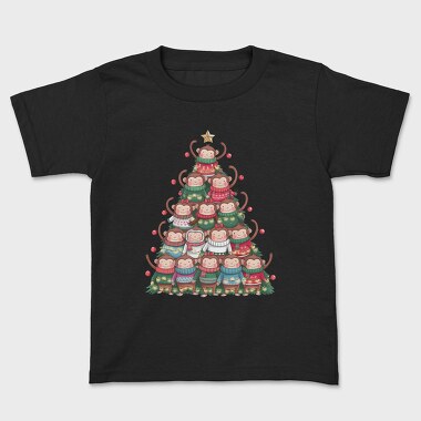 Monkey Christmas Tree, Tricou Copii