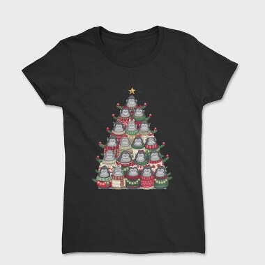 Monkeys Christmas Tree, Tricou Femei