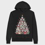 Monkeys Christmas Tree, Hanorac Oversize Barbati (Unisex)