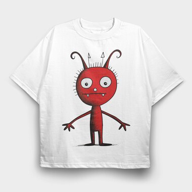 Monster Face, Tricou Oversize Barbati (Unisex)