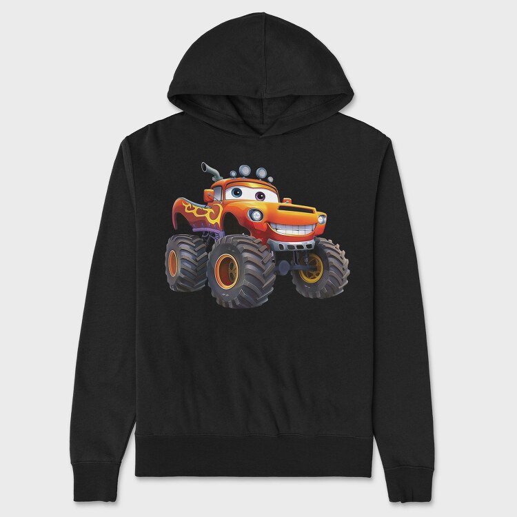 Monster Truck Face, Hanorac Oversize Barbati (Unisex)