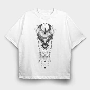 Moon Eyes Dreamcatcher, Tricou Oversize Barbati (Unisex)
