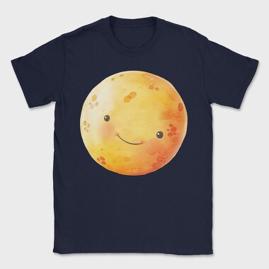 Moon Face Smile, Tricou Barbati (Unisex)