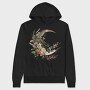 Moon Floral Symbiosis, Hanorac Oversize Barbati (Unisex)