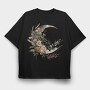Moon Floral Symbiosis, Tricou Oversize Barbati (Unisex)